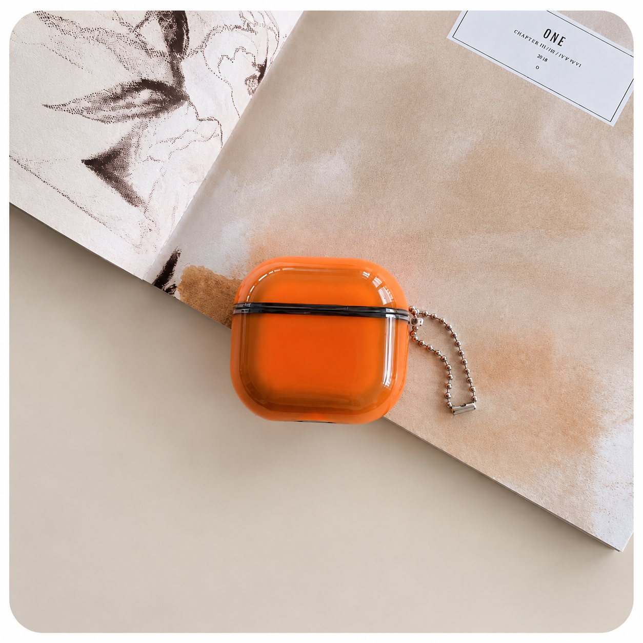 LUNAR ORANGE AIRPOD CASE